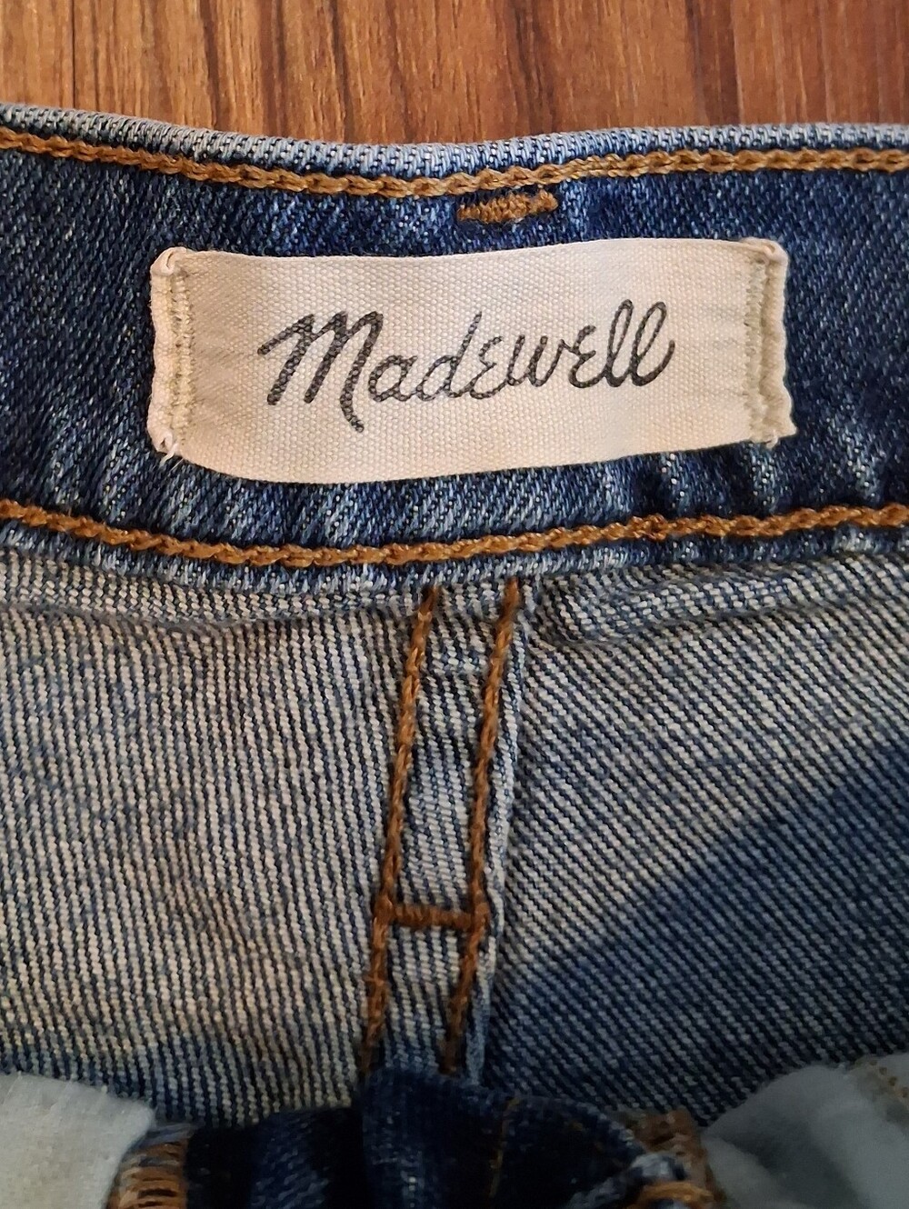 Madewell Blue Denim Cutoff Shorts - Picture 3 of 4